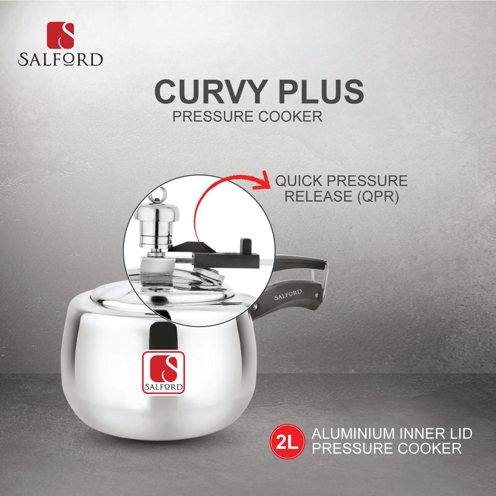 2 Litre Aluminium Pressure Cooker S956976