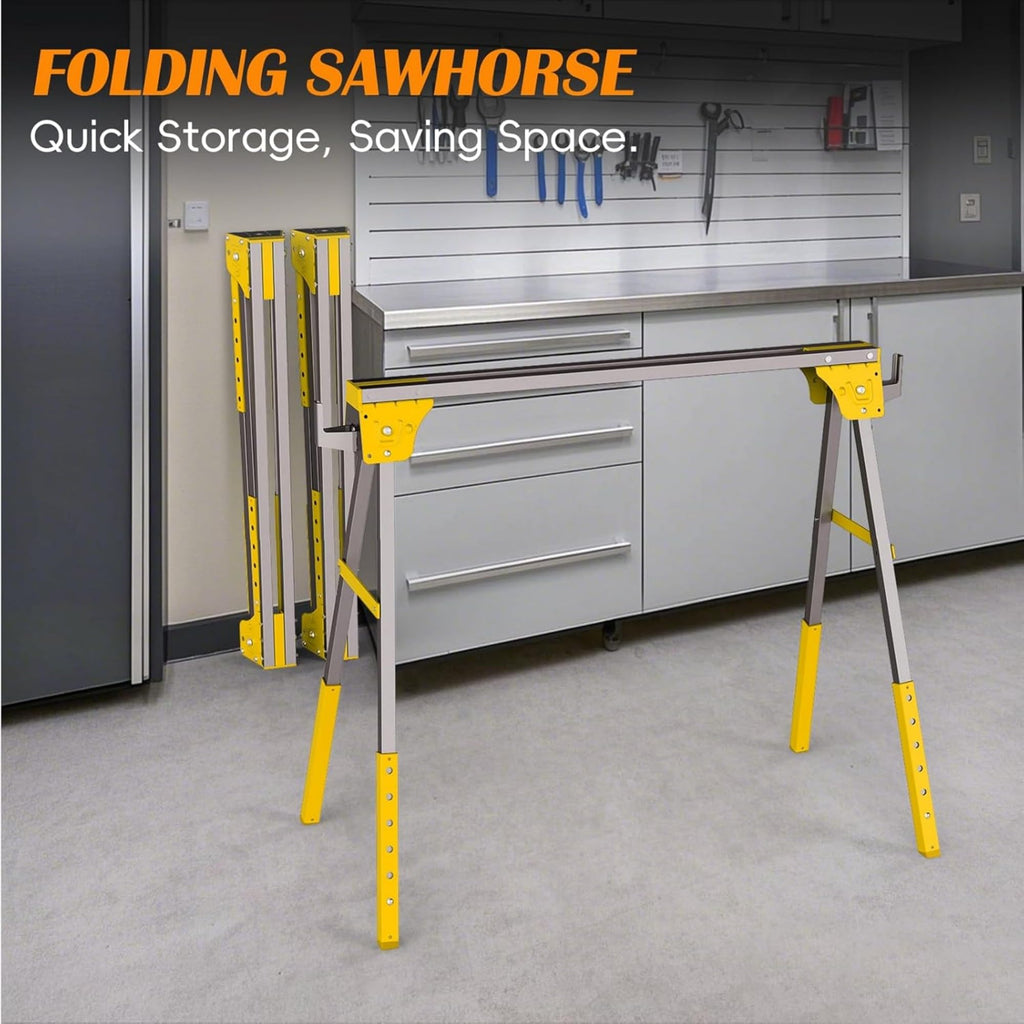 Adjustable Folding Saw Horses 2 Pack C13061