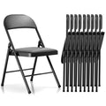 Folding Chairs with Cushion 10 Pack E710