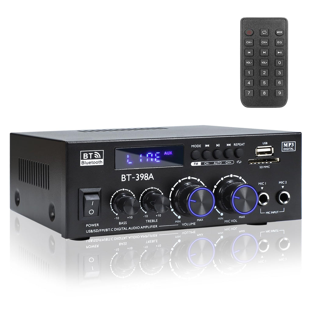 Bluetooth 5.0 Stereo Receivers, 2 Channel 450W Home Amplifier C988