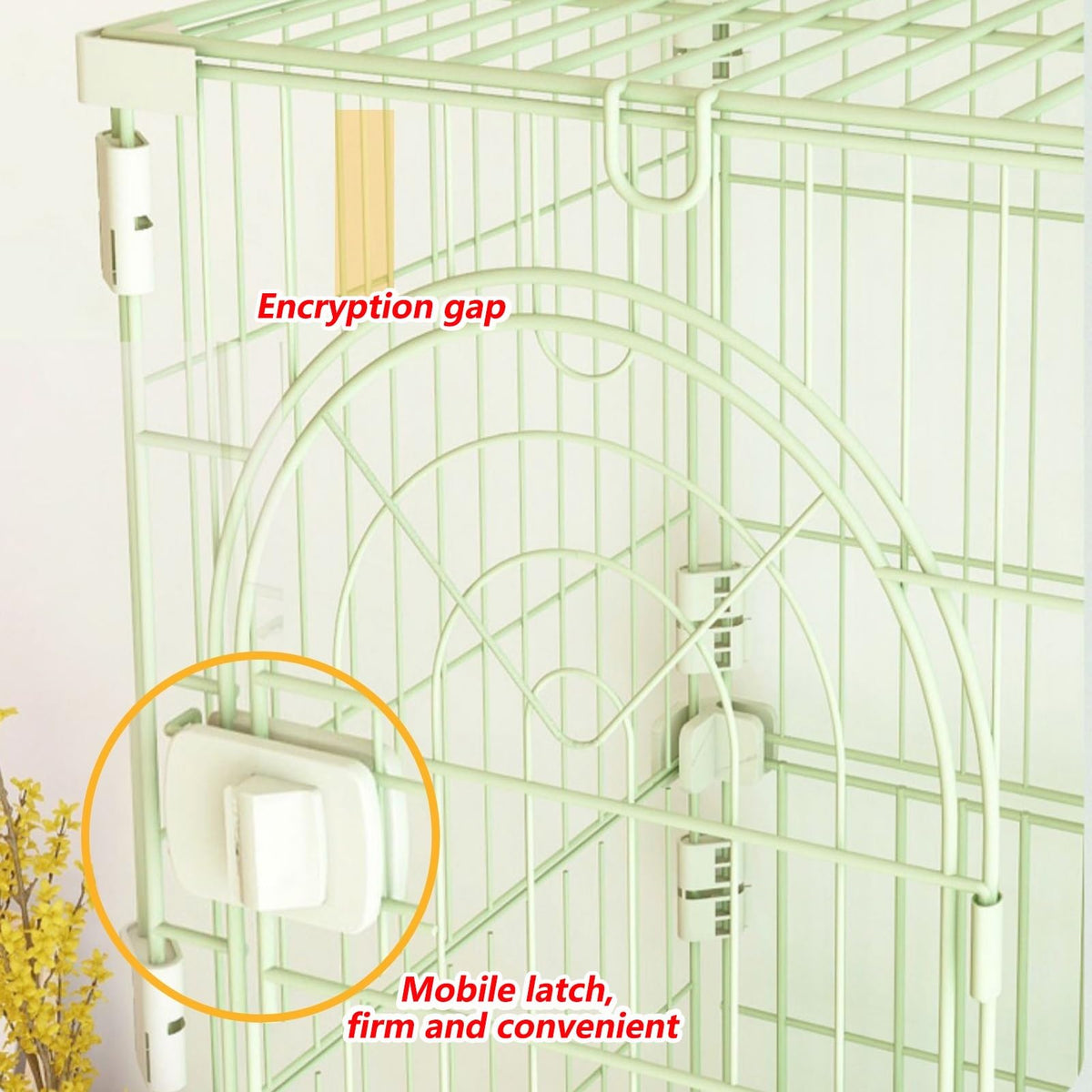 3/4-Tier Wire Cat Cage Playpen Kennel with Hammock G4383
