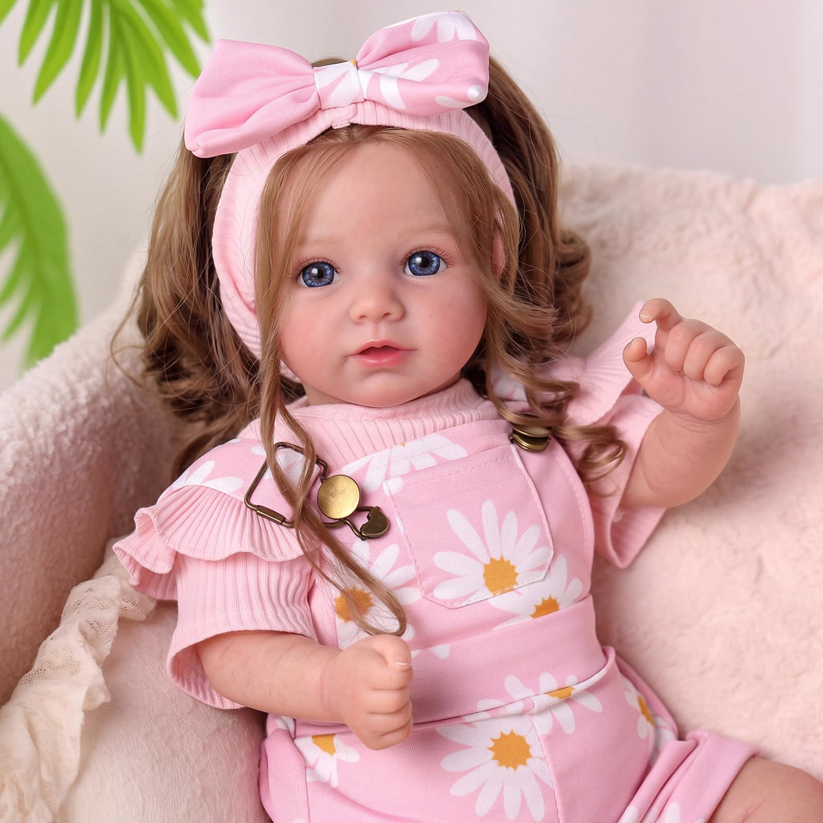 20inch Realistic Reborn Baby Dolls with Poseable Limbs Rooted Hair K9434