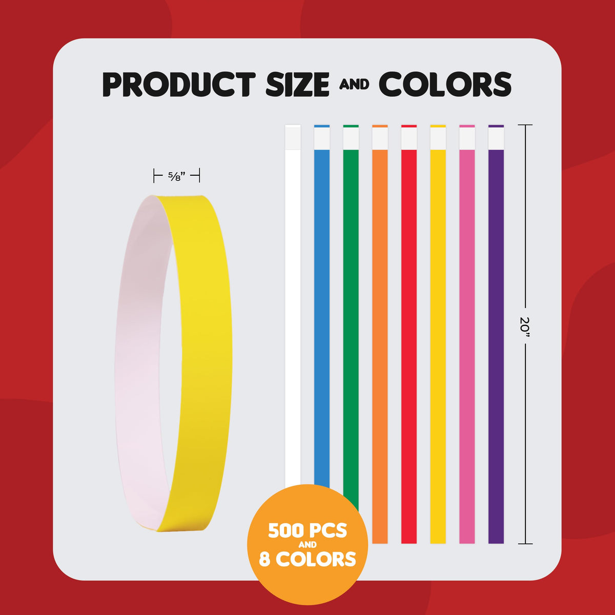 20 Inch 500 Count Waterproof Writable Tear-Resistant Pet ID Collars A3542