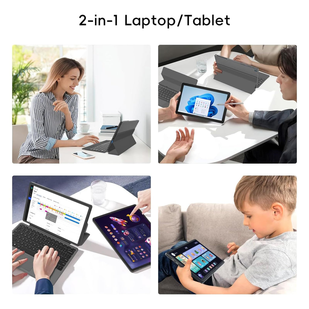 2-in-1 Laptop/Tablet 10.1" FHD IPS Touchscreen 8GB RAM 256GB SSD S625533