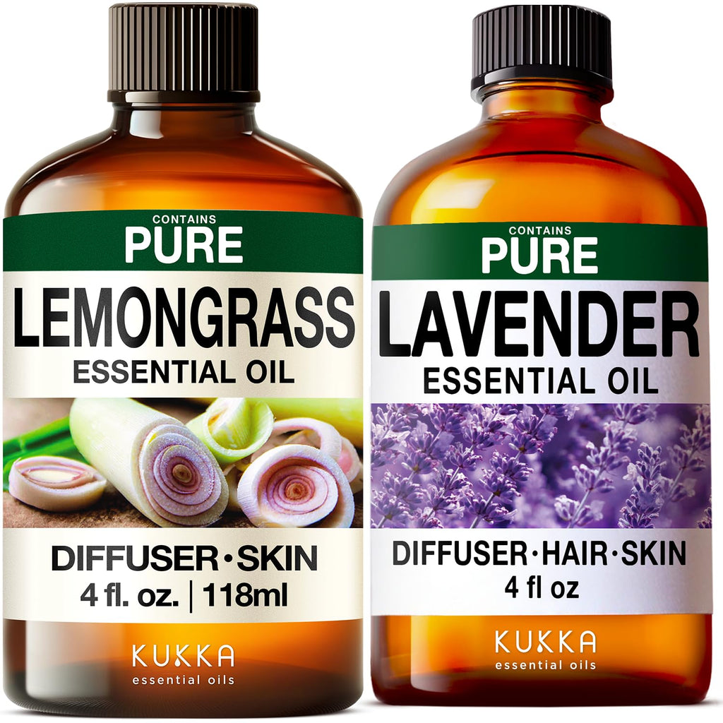 Lemongrass & Lavender Essential Oil Set 2x4 fl oz V439