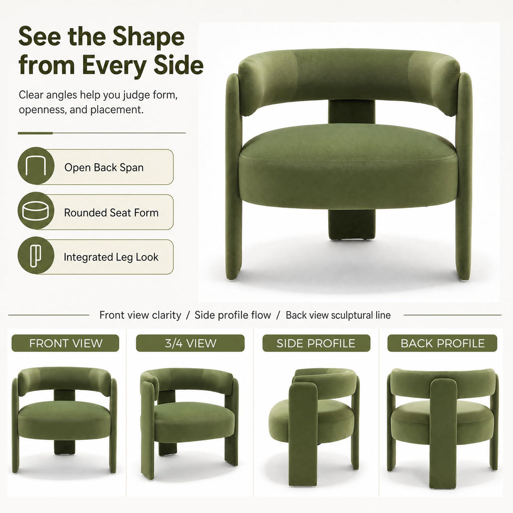 Set of 2 Velvet Upholstered Accent Chairs with Wooden Legs D19800