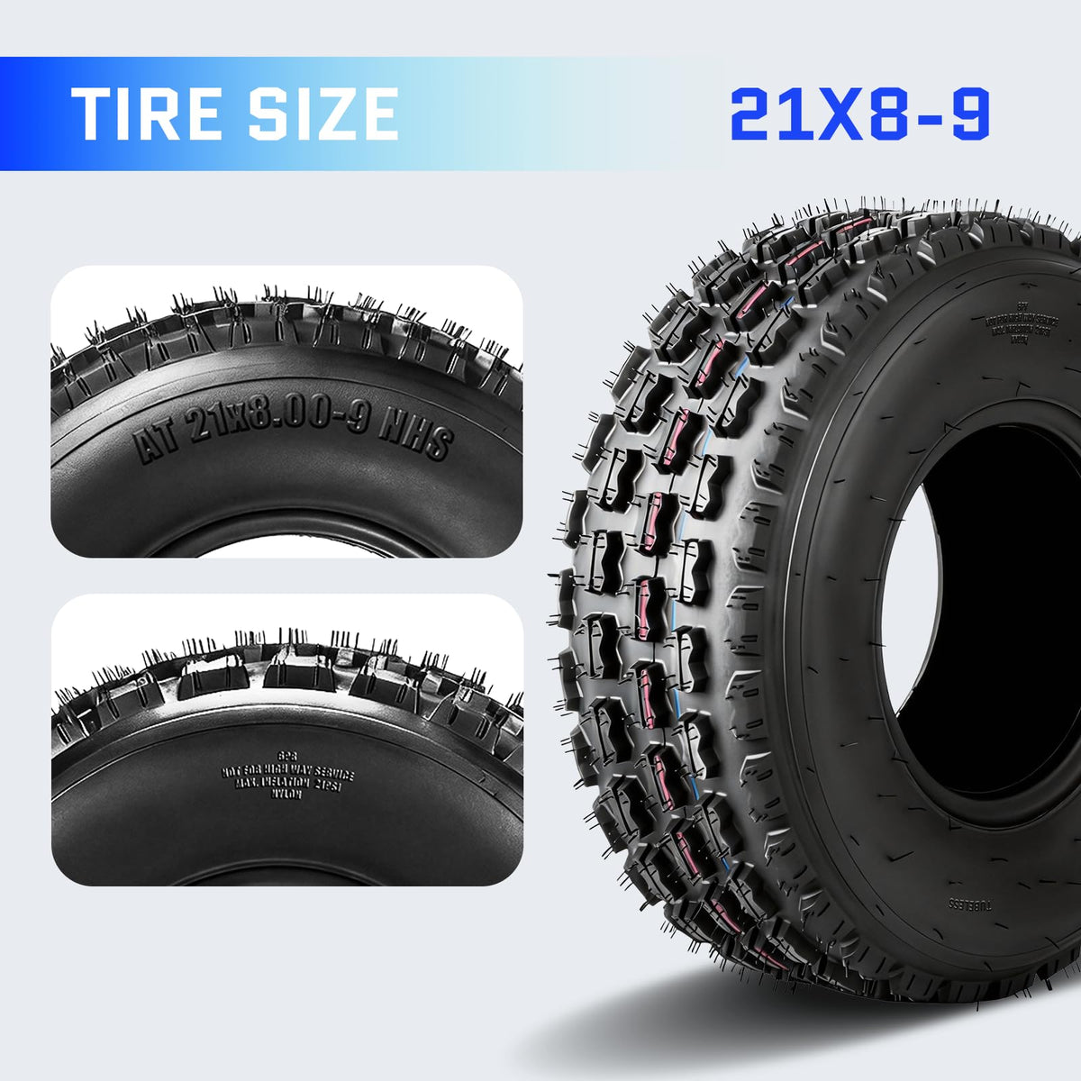 21x8-9 All-Terrain ATV/UTV Tires Set of 2 B972