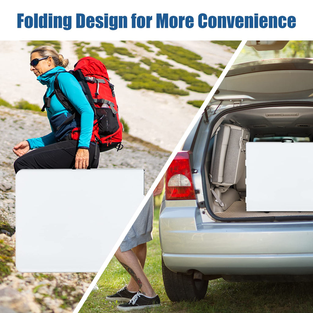 6FT Portable Folding Picnic Table with Handle Q97991
