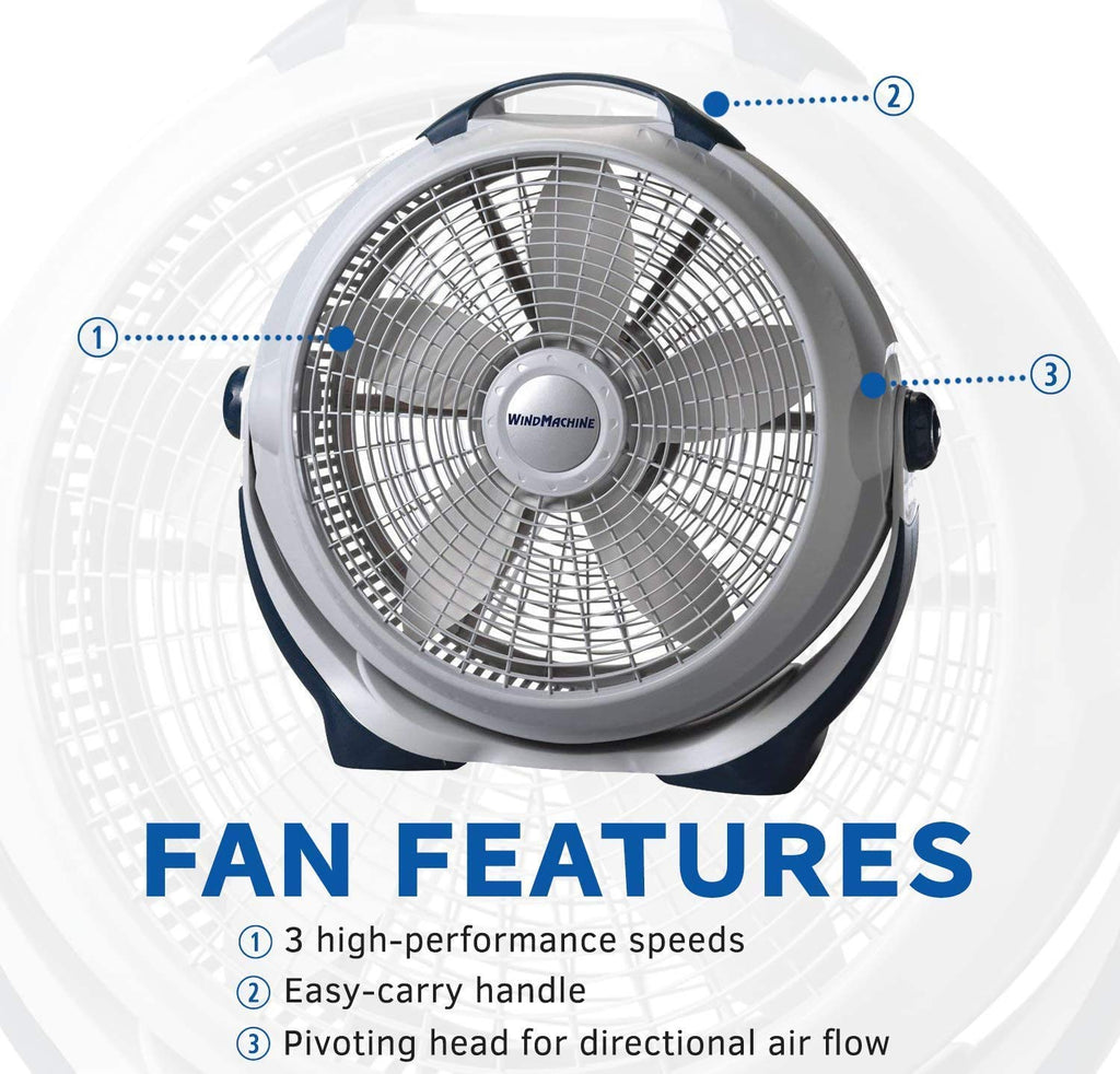 Black 20" Air Circulator O652