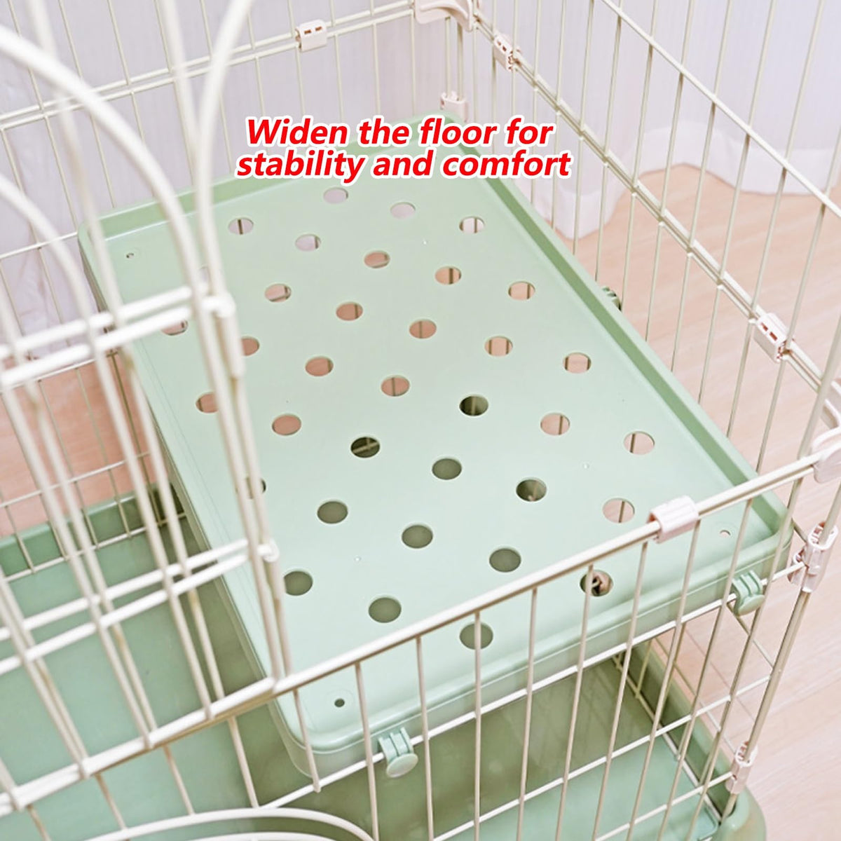 3/4-Tier Wire Cat Cage Playpen Kennel with Hammock G4383