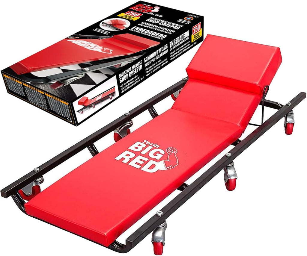 40" Padded Mechanic Creeper with 6 Casters D889484