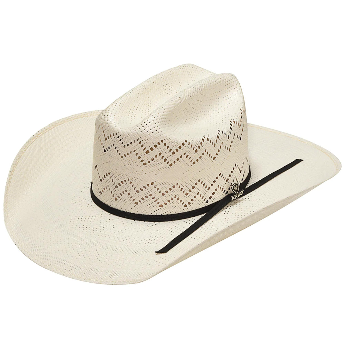 Ivory Shantung Western Hat X711515