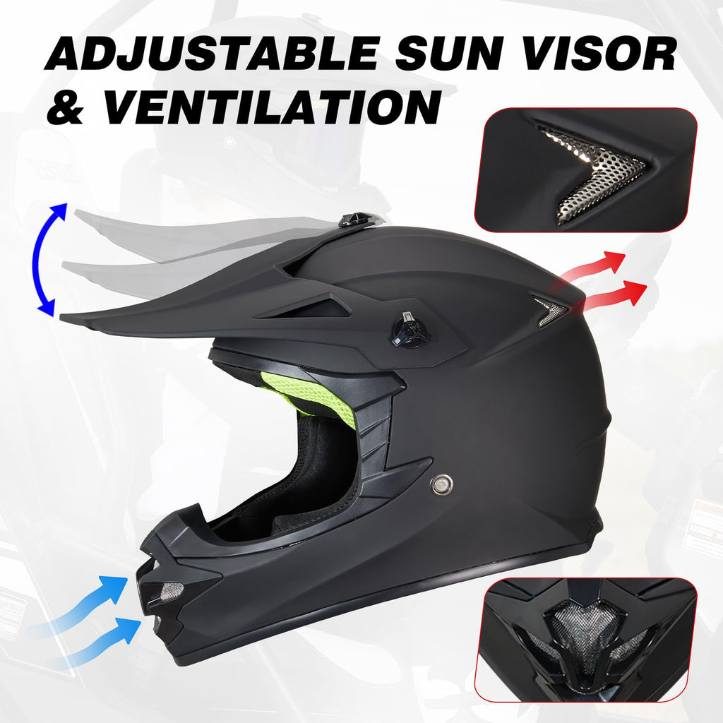 DOT Approved Full Face Motocross Helmet B8870