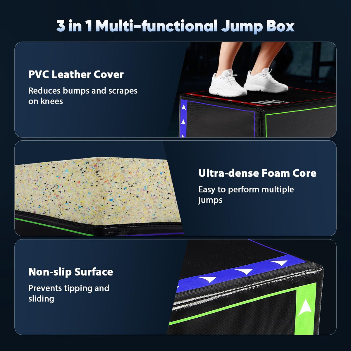 3 in 1 Plyometric Jump Box L94470