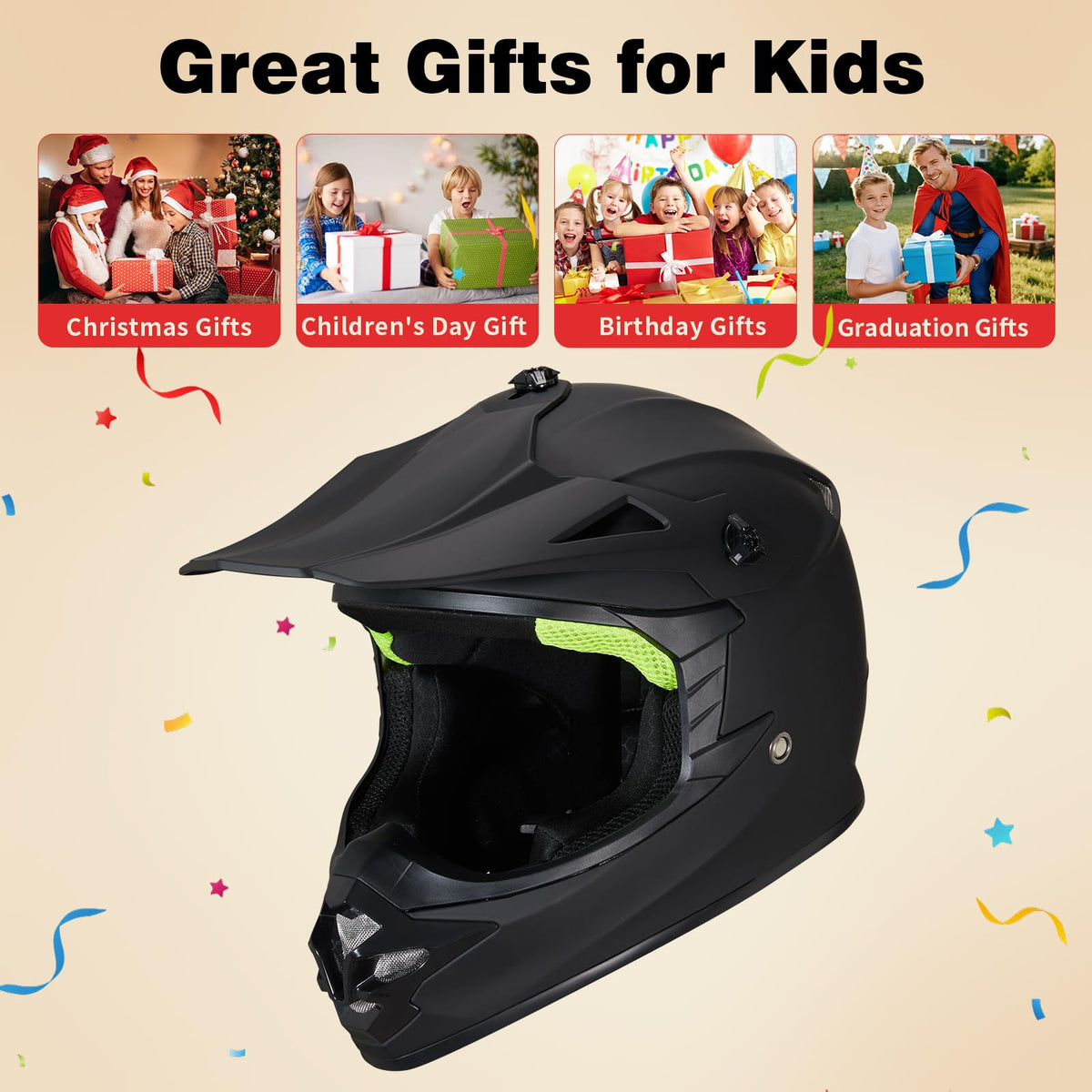 DOT Approved Full Face Motocross Helmet B8870