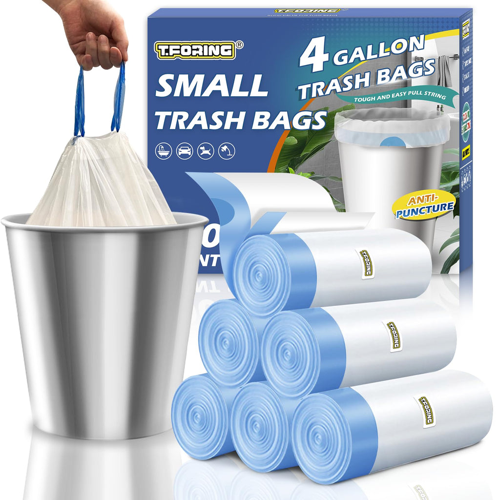 4 Gallon Drawstring Unscented Trash Bags 120 Count L965394