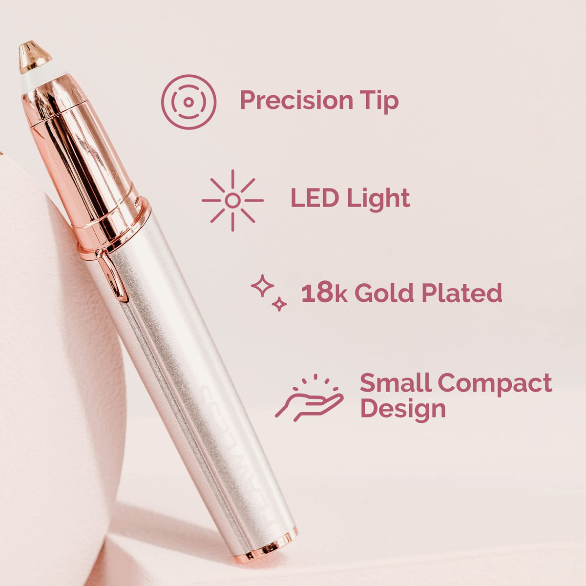 Eyebrow Hair Remover Electric Razor with LED Light A959074
