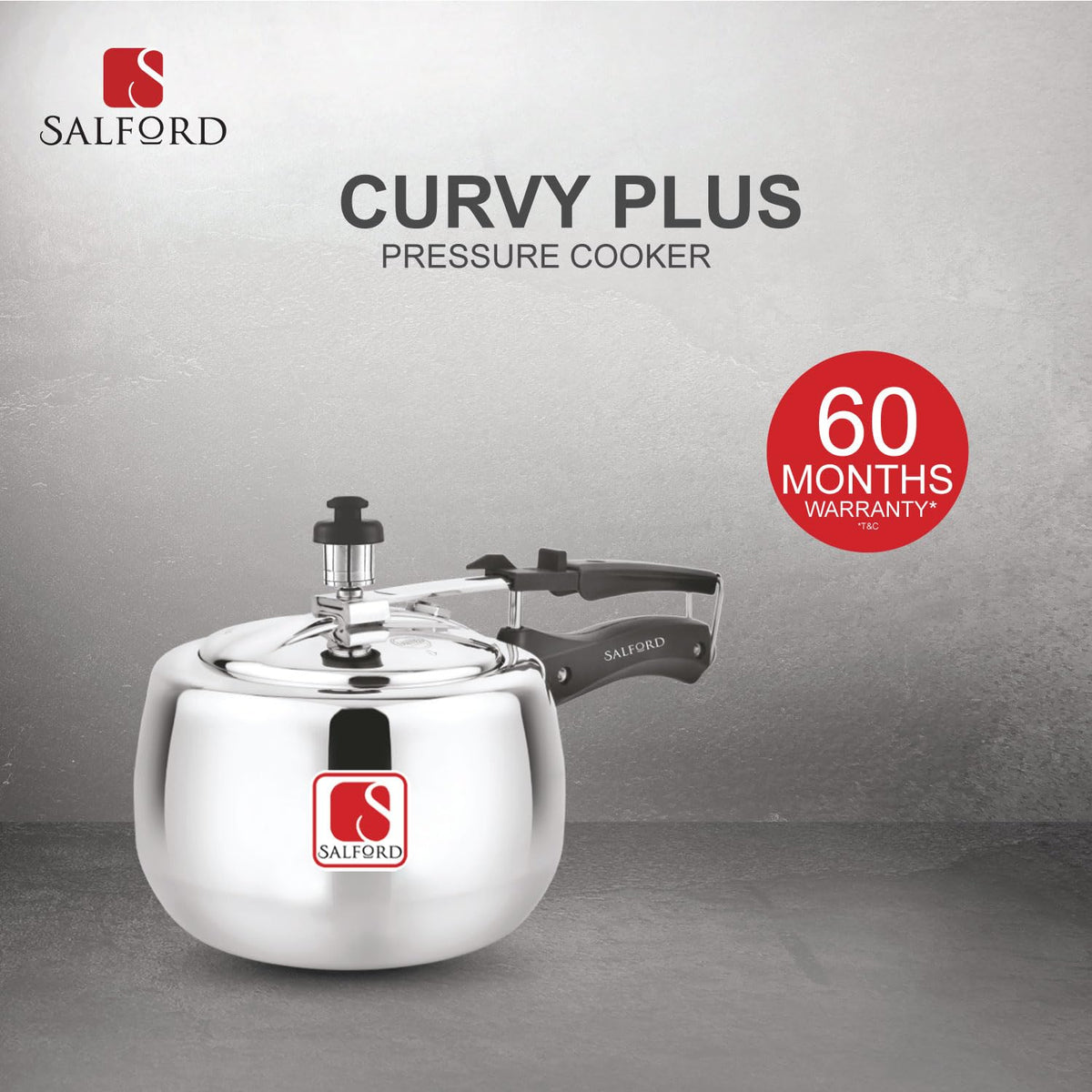 2 Litre Aluminium Pressure Cooker S956976