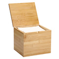 Bamboo Facial Towel Holder with Lid A323