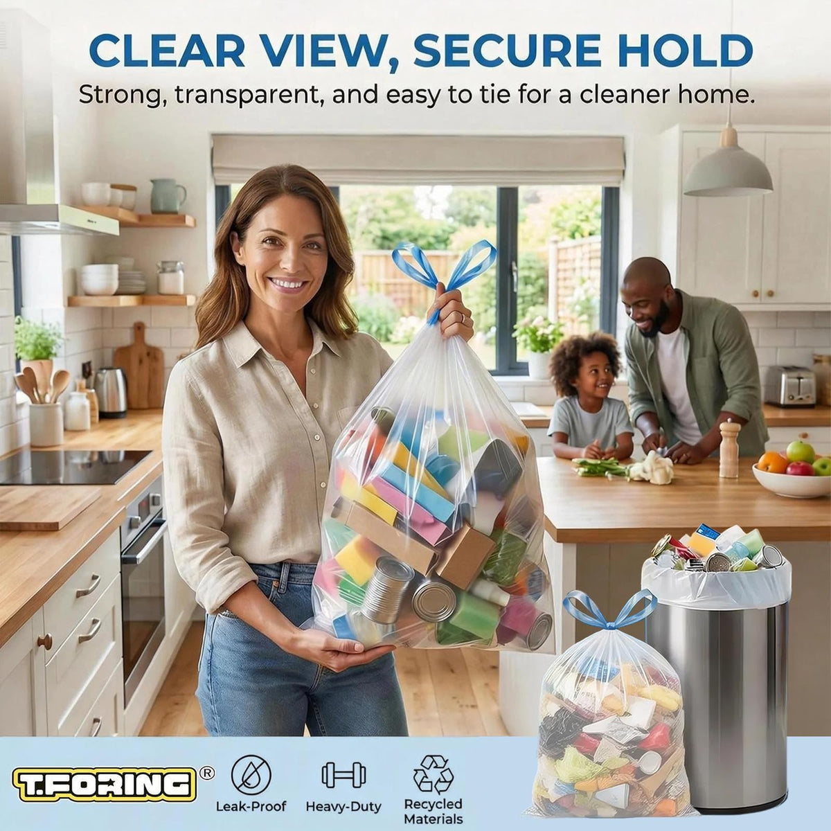 4 Gallon Drawstring Unscented Trash Bags 120 Count L965394