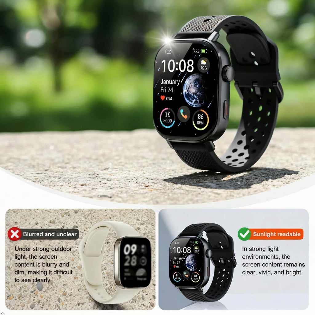 Black Waterproof Running & Swim Watch F7101