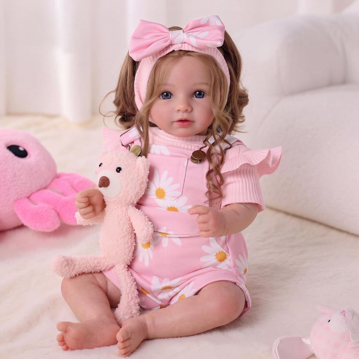 20inch Realistic Reborn Baby Dolls with Poseable Limbs Rooted Hair K9434