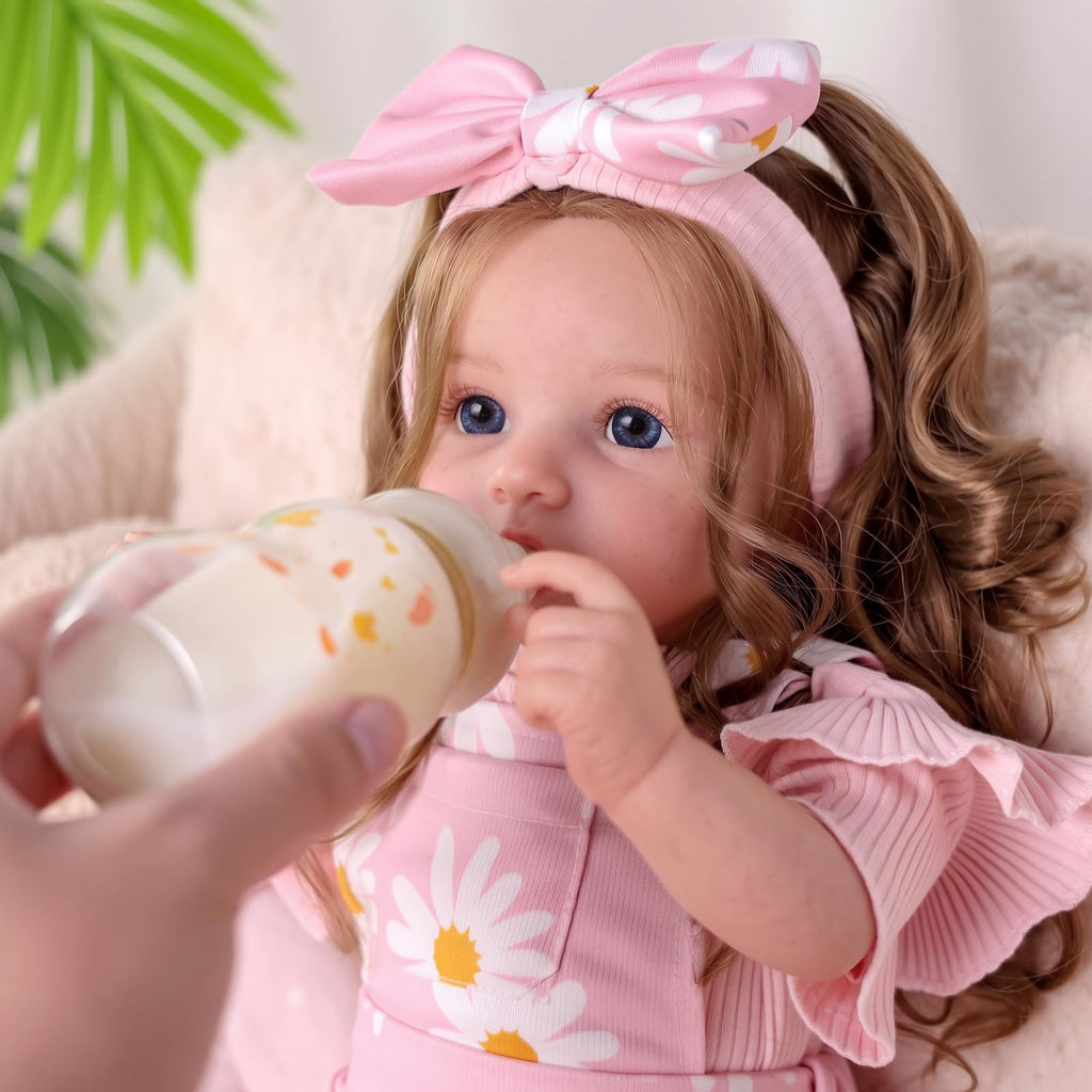 20inch Realistic Reborn Baby Dolls with Poseable Limbs Rooted Hair K9434