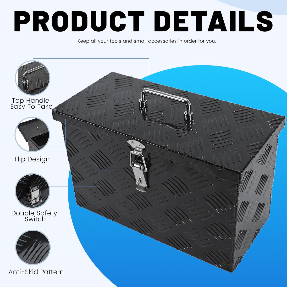 Aluminum Lockable Truck Tool Box W58006