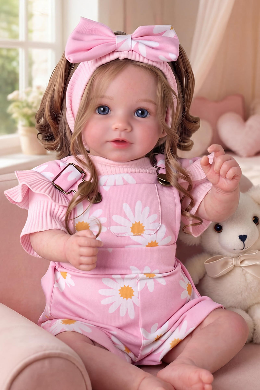 20inch Realistic Reborn Baby Dolls with Poseable Limbs Rooted Hair K9434