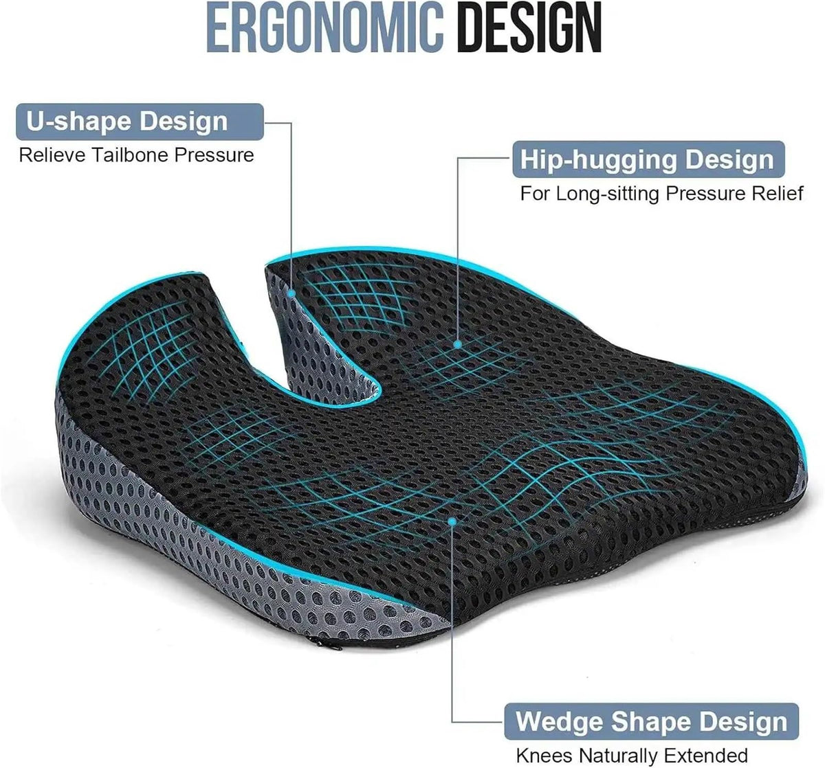 Memory Foam Car Booster Seat Cushion L49969