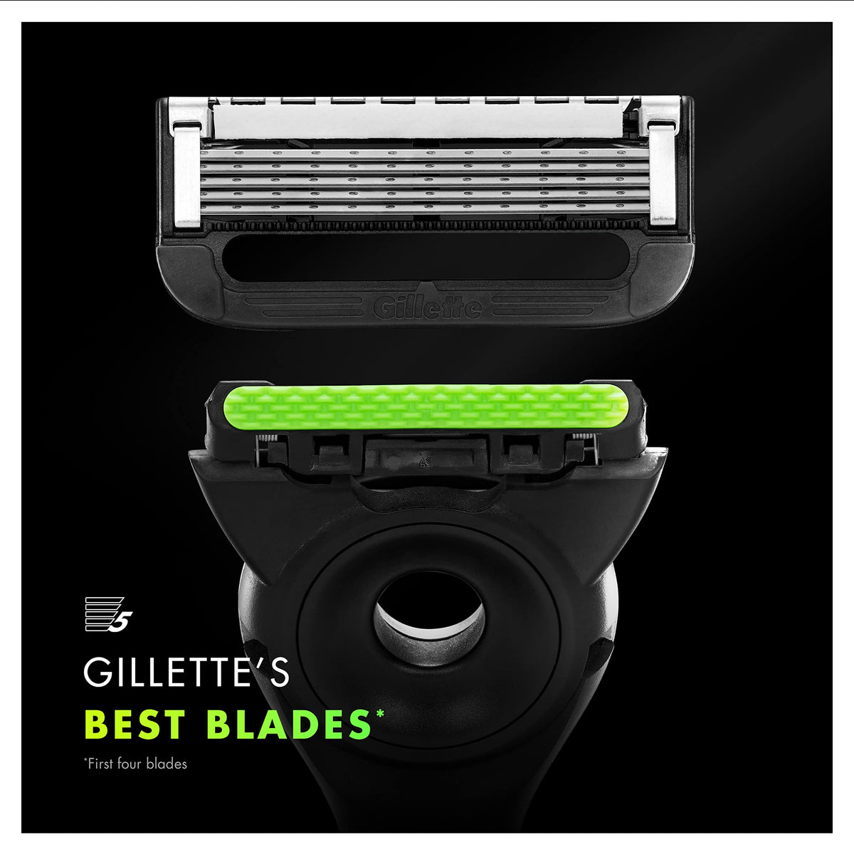 Razor Blades Men, Pack of 6 Razor Blade Refills W839491