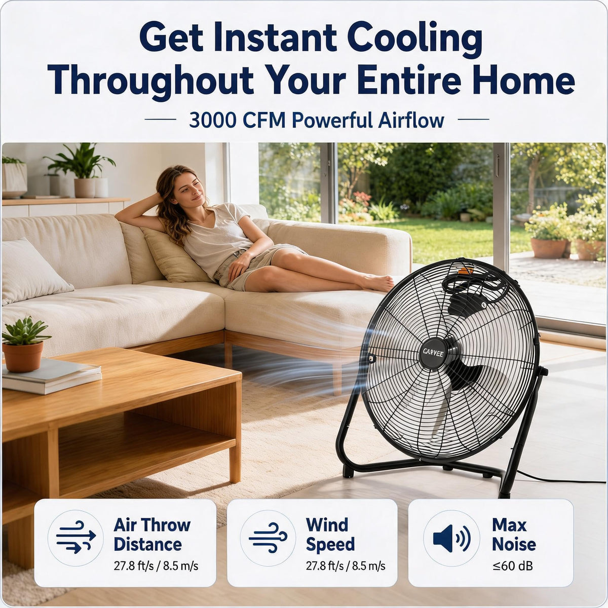 20 Inch High Velocity Floor Fan P18114