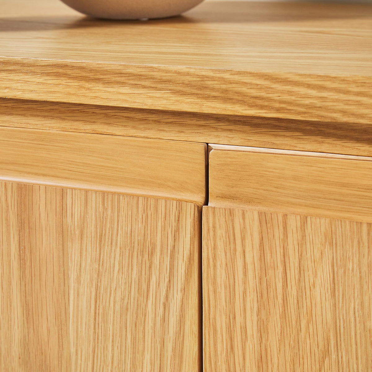 70 Inch White Oak Wood Sideboard TV Stand with Storage W54290