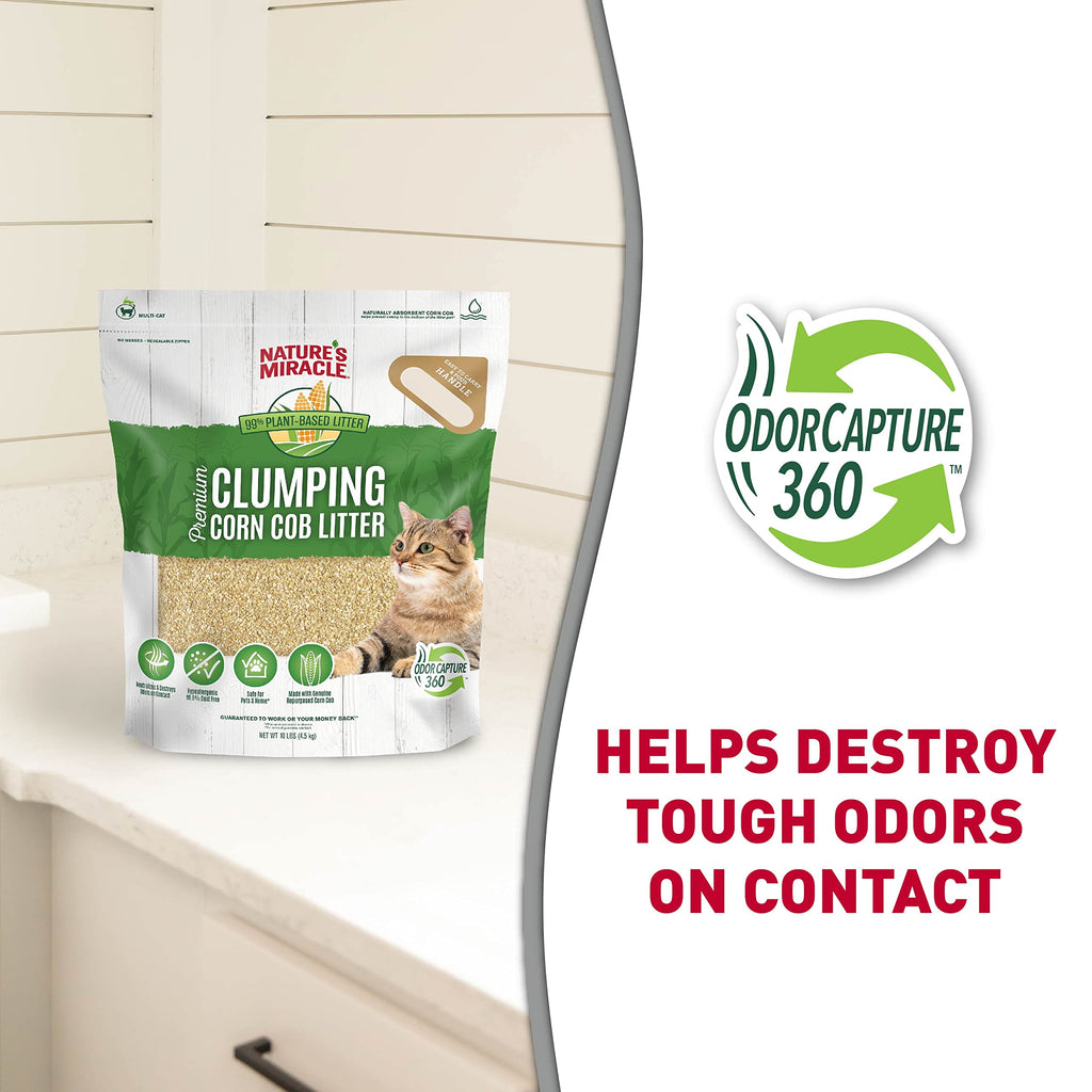 Clumping Corn Cob Cat Litter, 10 lbs P988538