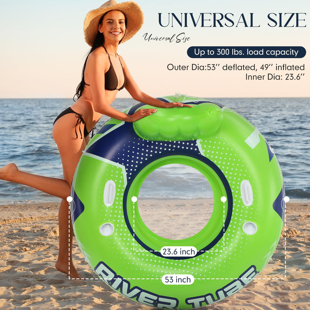 53" Heavy Duty River Tube Float 4 Pcs L6736