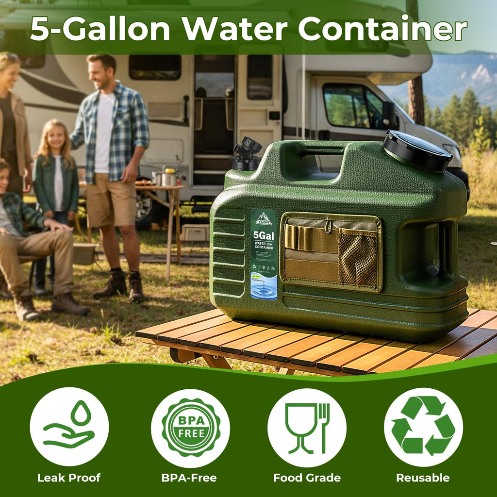 5 Gallon BPA Free Water Jug with Pump and Spigot U834724