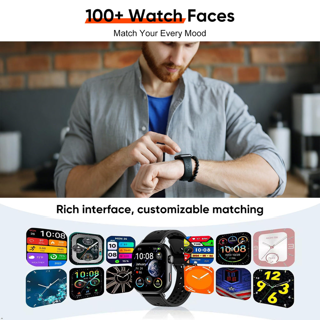 Black Waterproof Running & Swim Watch F7101
