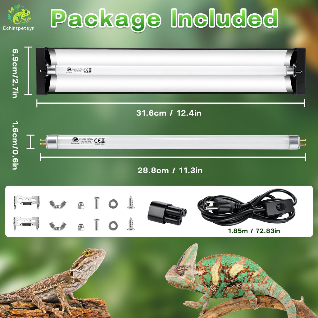8W T5 HO 10.0 UVB Kit with Bulb W314