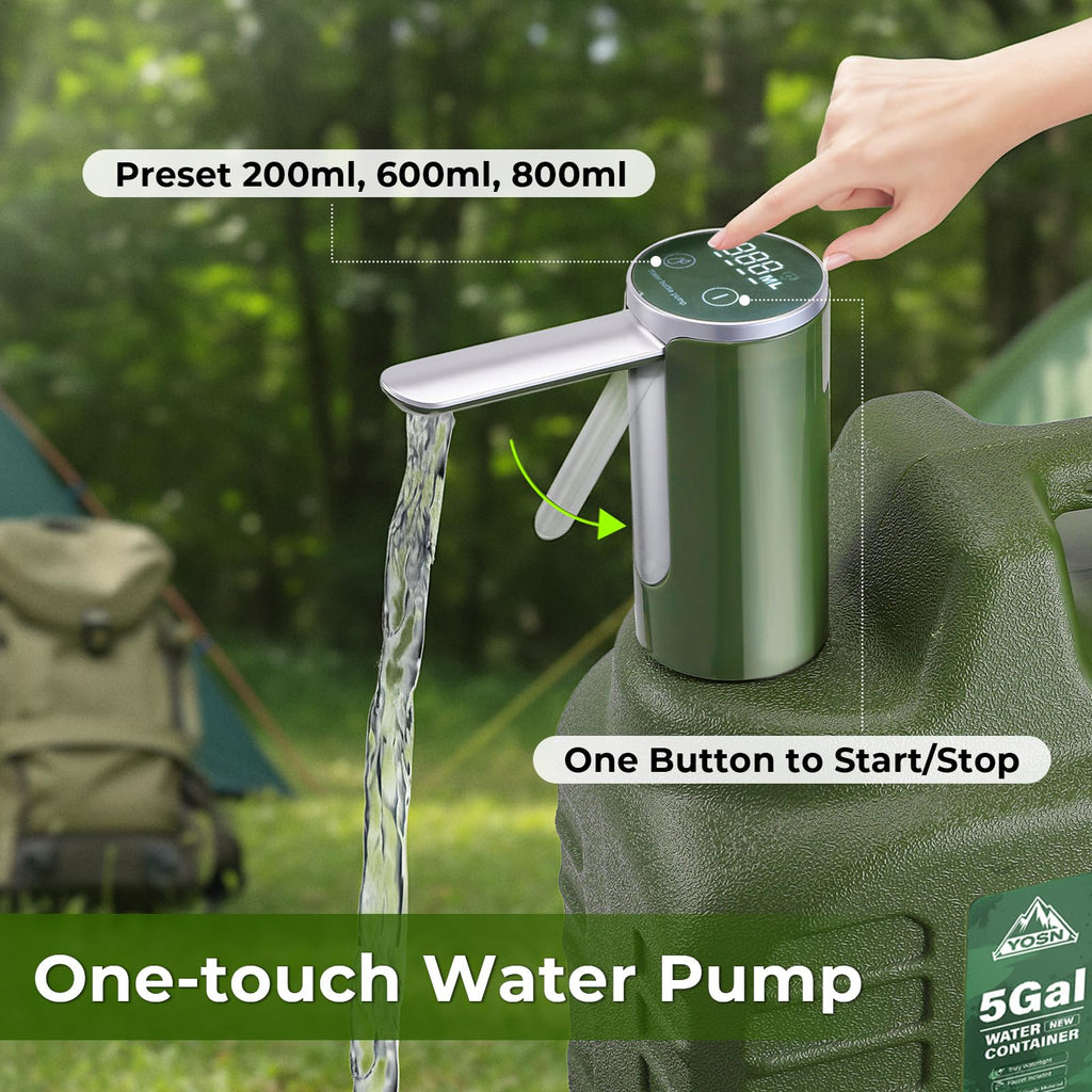 5 Gallon BPA Free Water Jug with Pump and Spigot U834724
