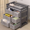 Baby Changing Table with 6 Drawers Storage Station Z9464