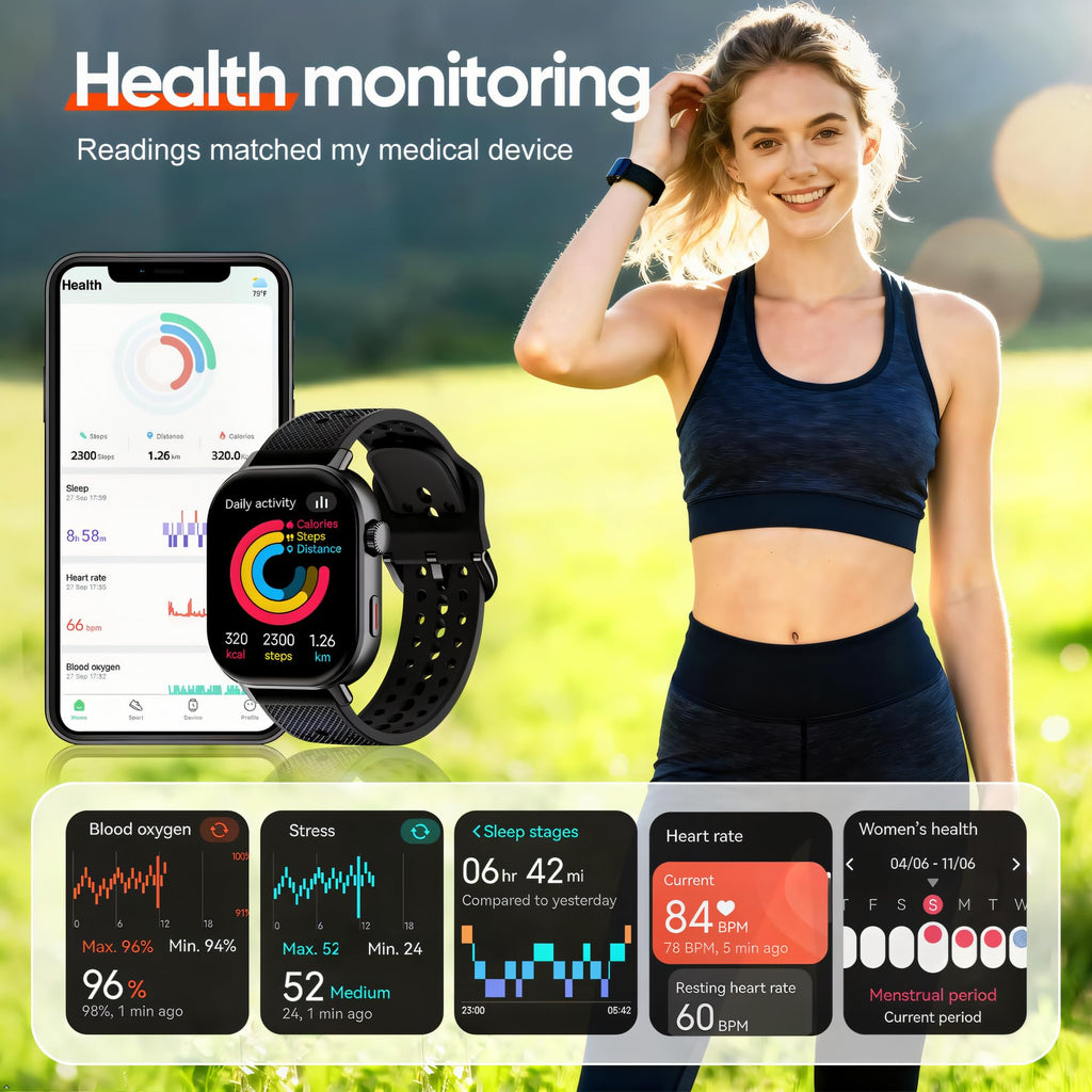 Black Waterproof Running & Swim Watch F7101