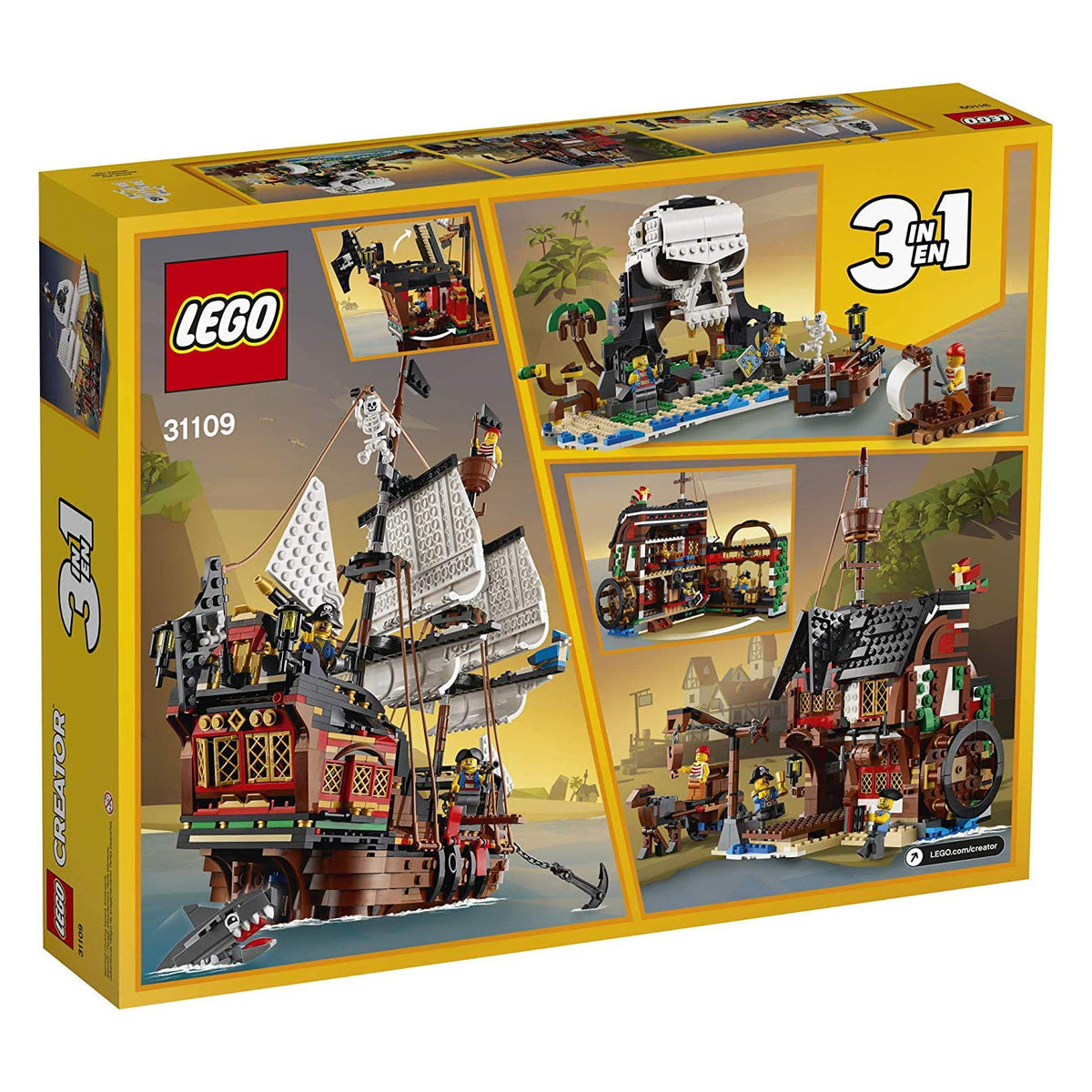 3 in 1 Pirate Ship Building Set A35371