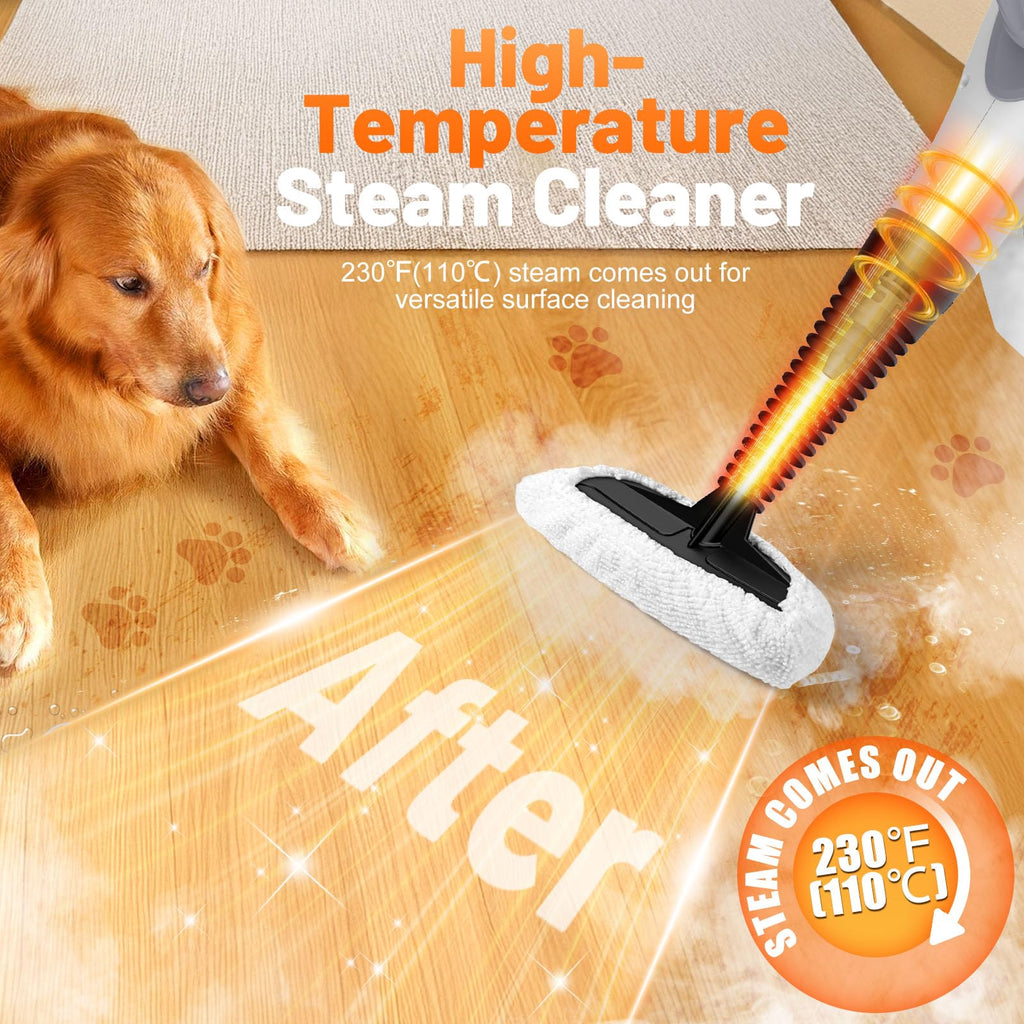 Handheld Pressurized Steam Cleaner with 11-Pieces Accessories L91085
