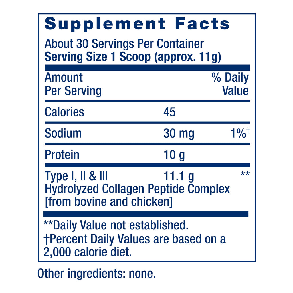 Collagen Peptides 343 Grams O7614