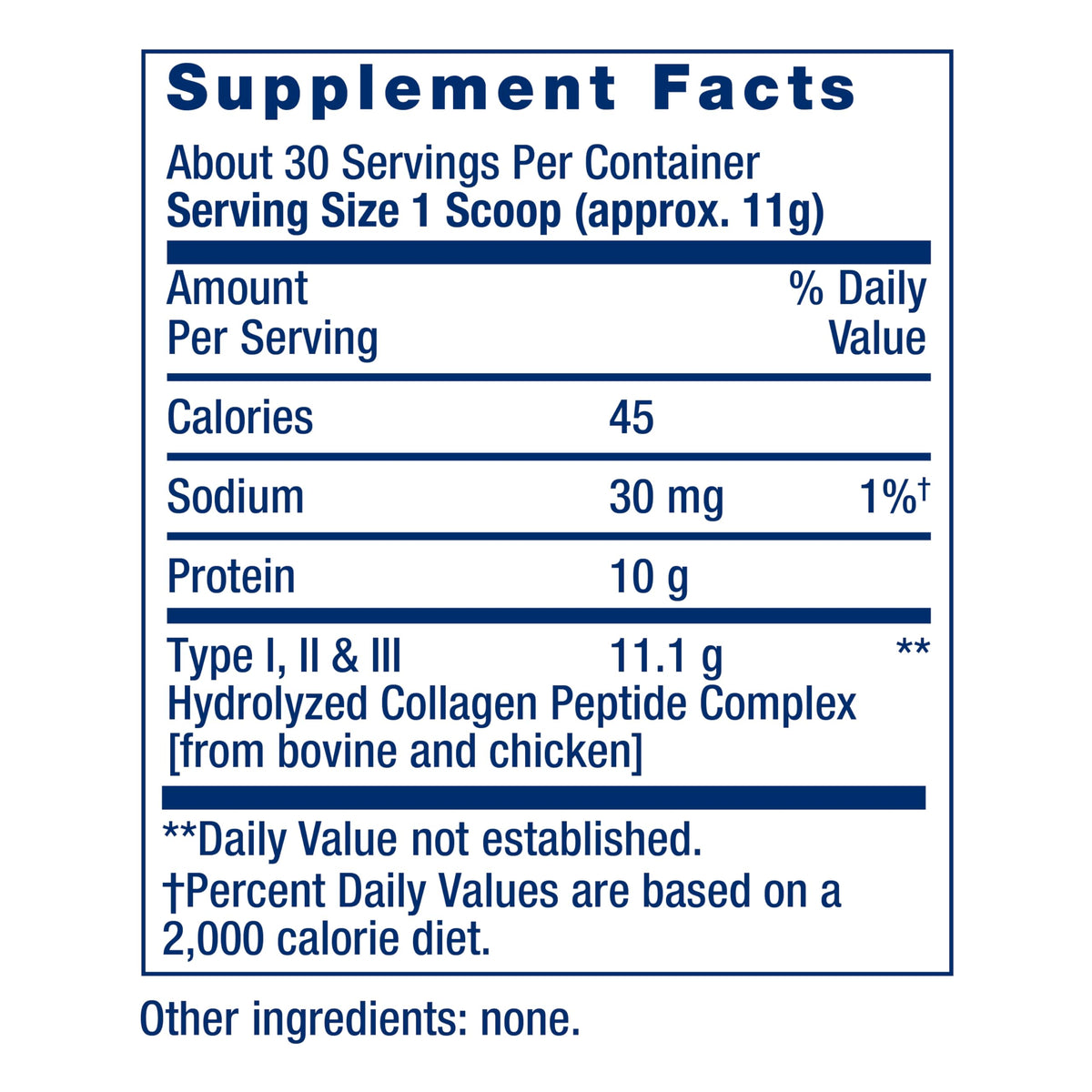 Collagen Peptides 343 Grams O7614