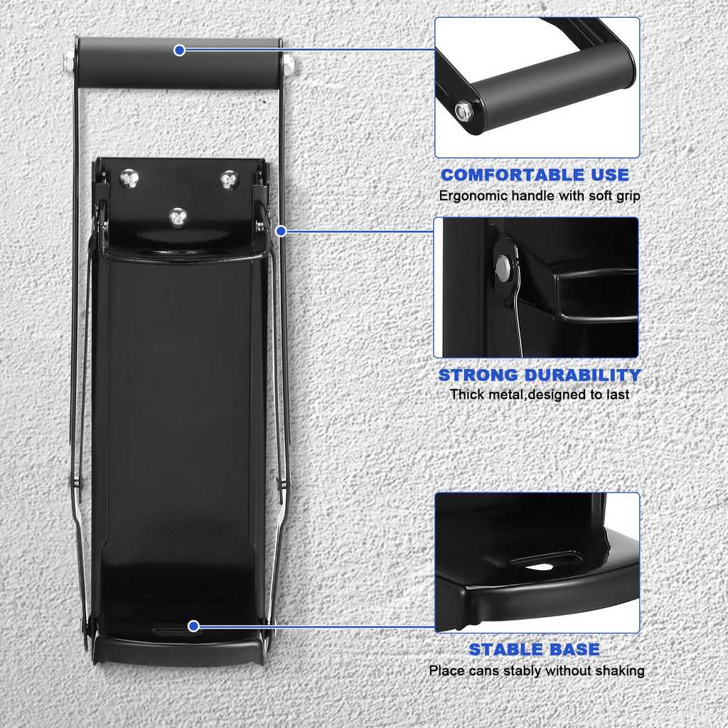 Wall Mounted Stainless Steel Can Crusher with Built in Opener E66072
