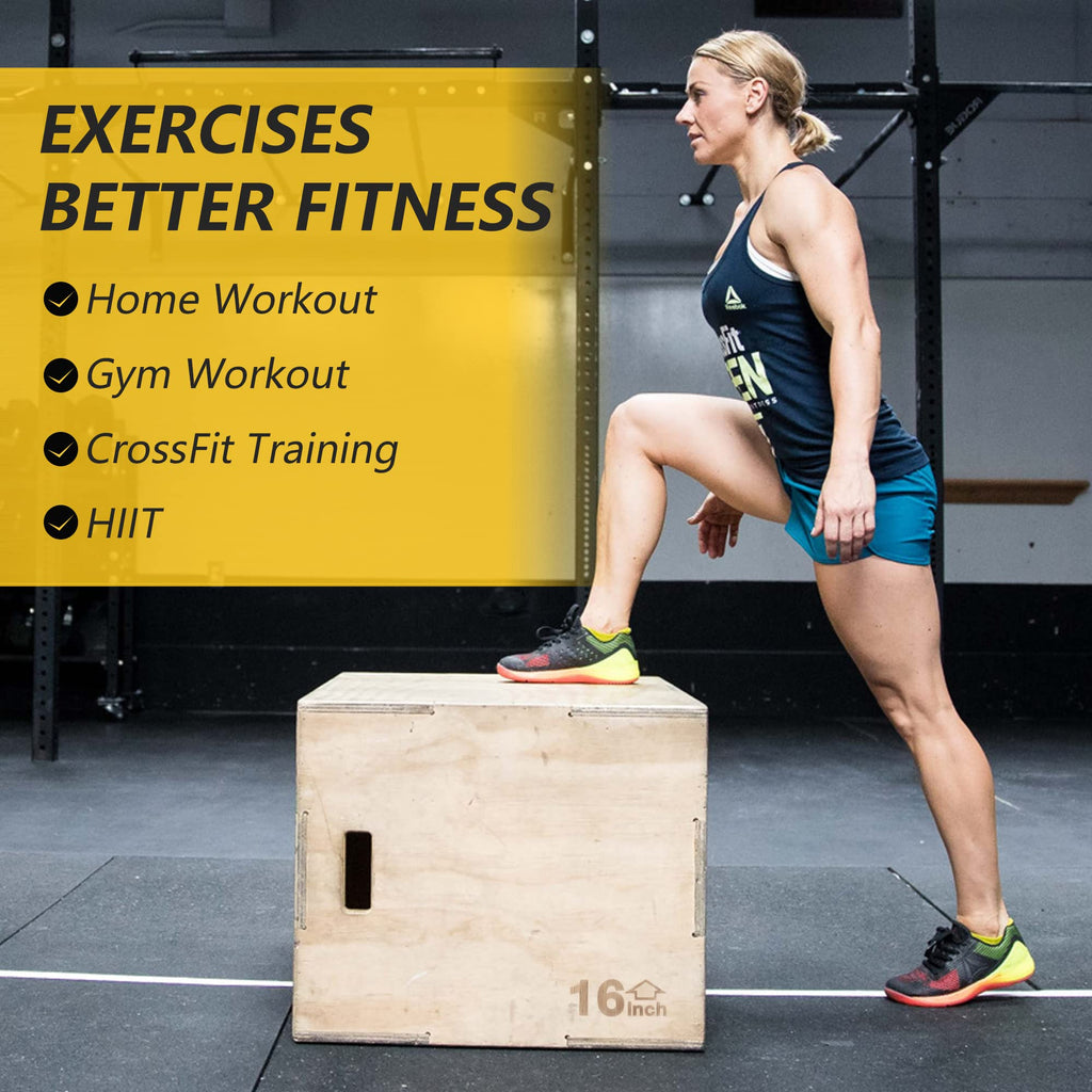 3 in 1 Wood Plyo Box Non-Slip R97881