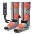 Air Compression Leg Massager with Heat, Foot and Calf Massager, 9 Intensity, 4 Modes, 3 Heating Q950339