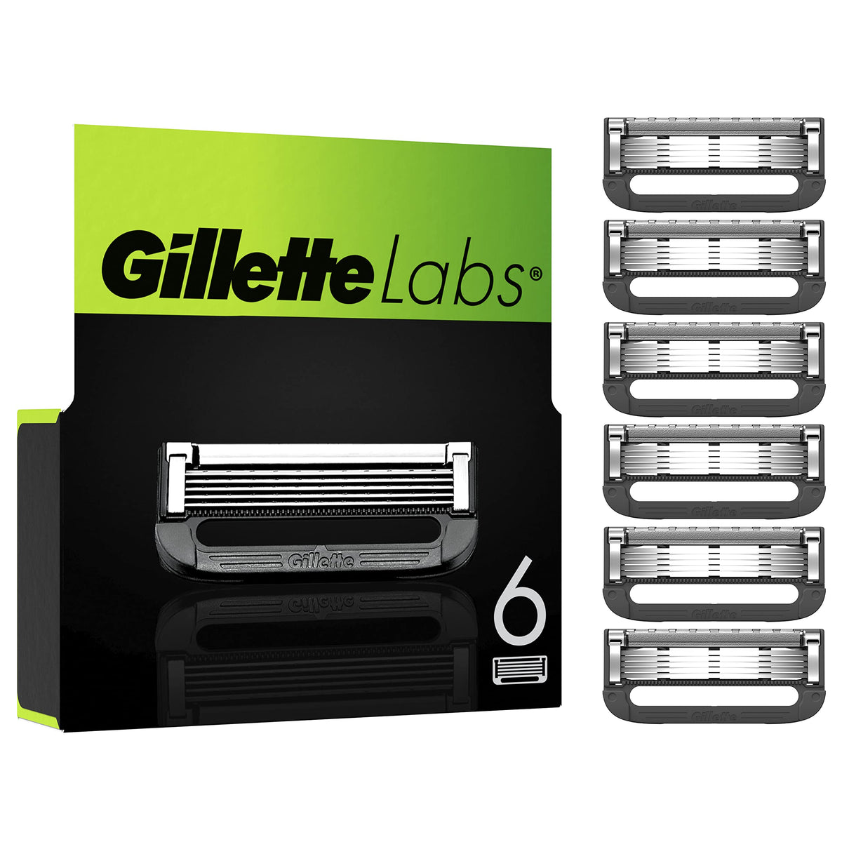 Razor Blades Men, Pack of 6 Razor Blade Refills W839491