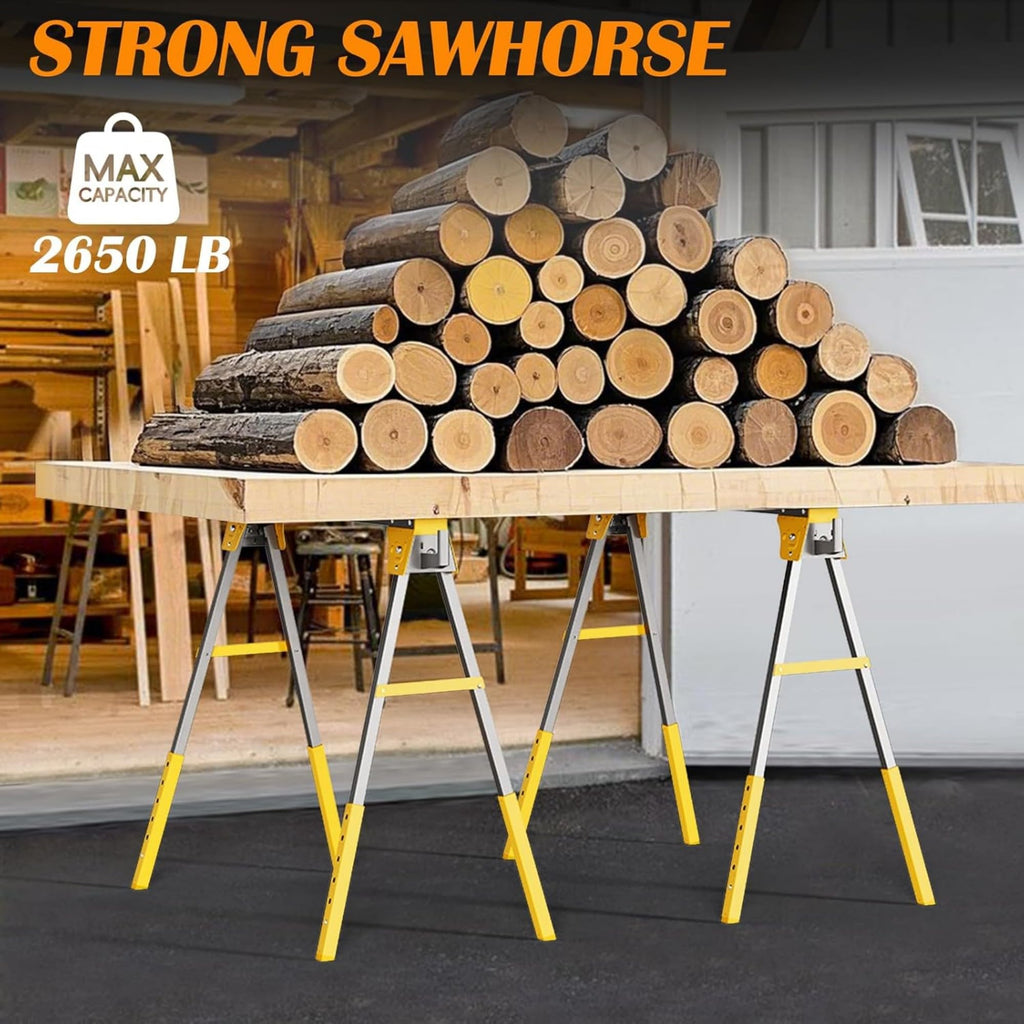 Adjustable Folding Saw Horses 2 Pack C13061